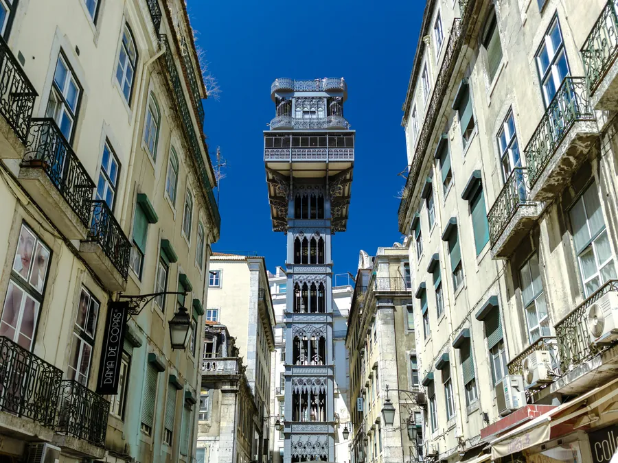 Elevador de Santa Justa wrought-iron viewing tower